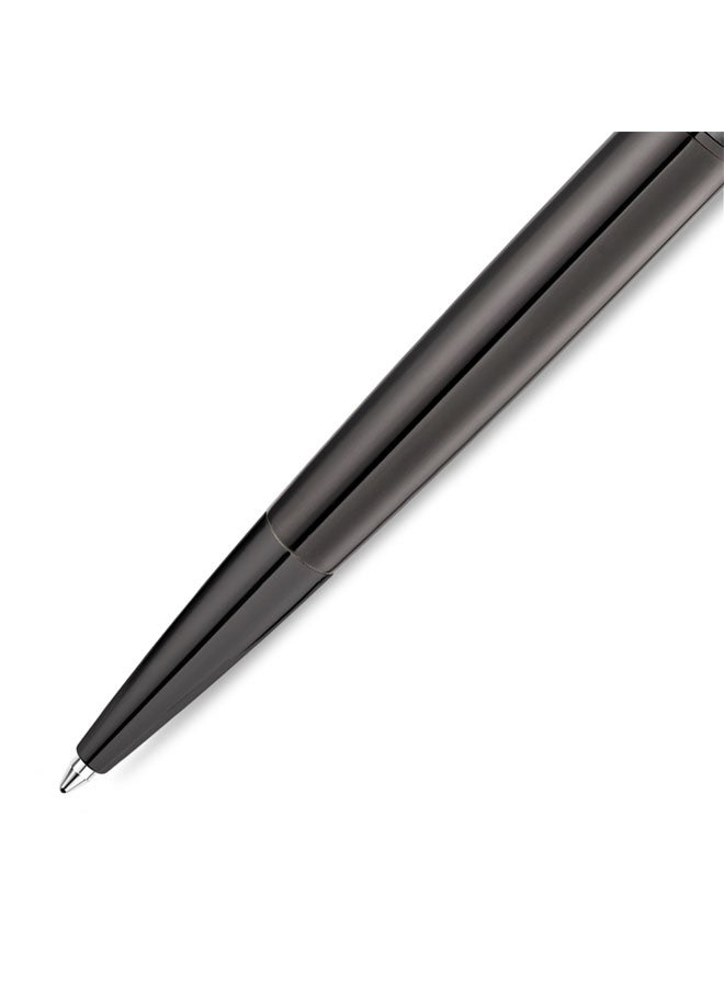 CERRUTI 1881 Teodoro Gunmetal Black Twist Ballpoint Pen for Men, Blue Ink - Image 3